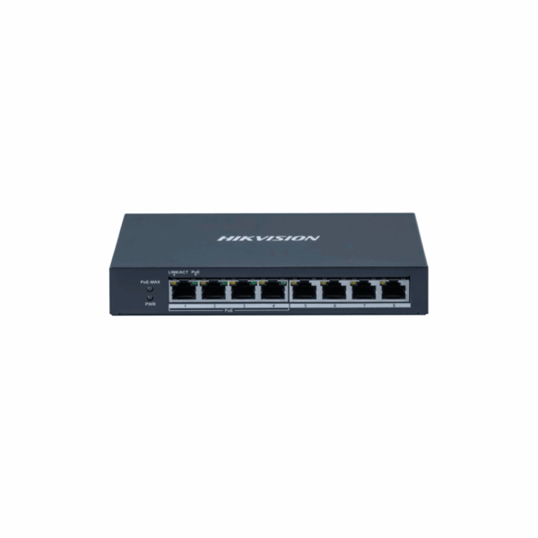 Switch hikvision ds-3e0508p-o 8p 4poe gbps/4lan gbps metal pared/escritorio