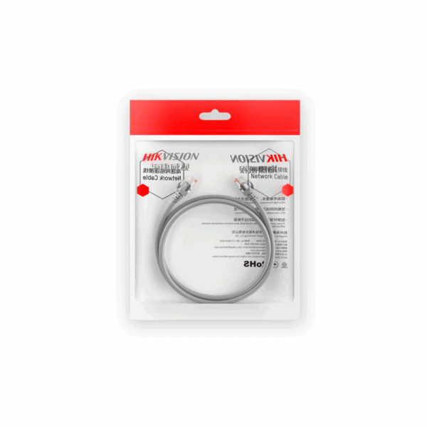 Patch cord utp rj45 hikvsion cat6 2 mts gris 24awg ds-1np6uec0 - Imagen 2