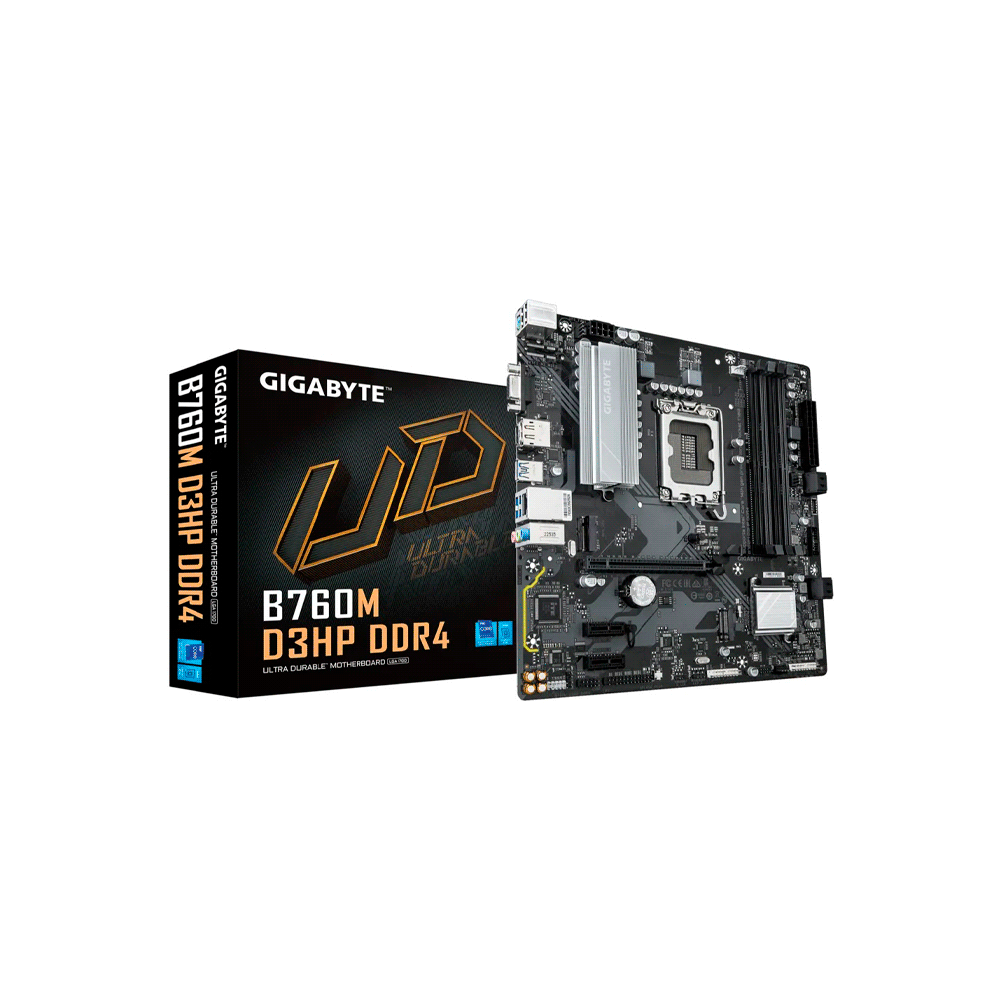 Placa madre gigabyte 1700 b760m d3hp ddr4 v/s/r/hdmi/dp/2m2/usb3.2/matx