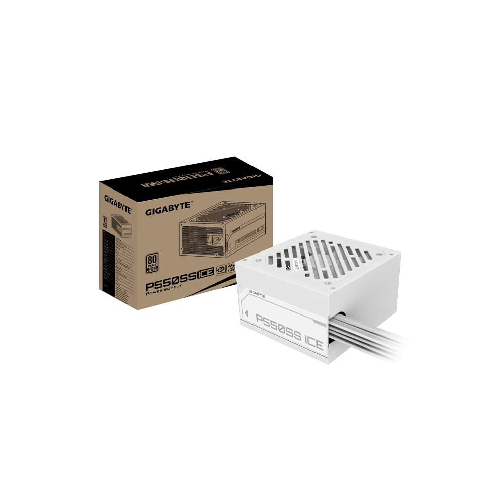 Fuente gigabyte 550w 80plus silver blanco gp-p550ss ice