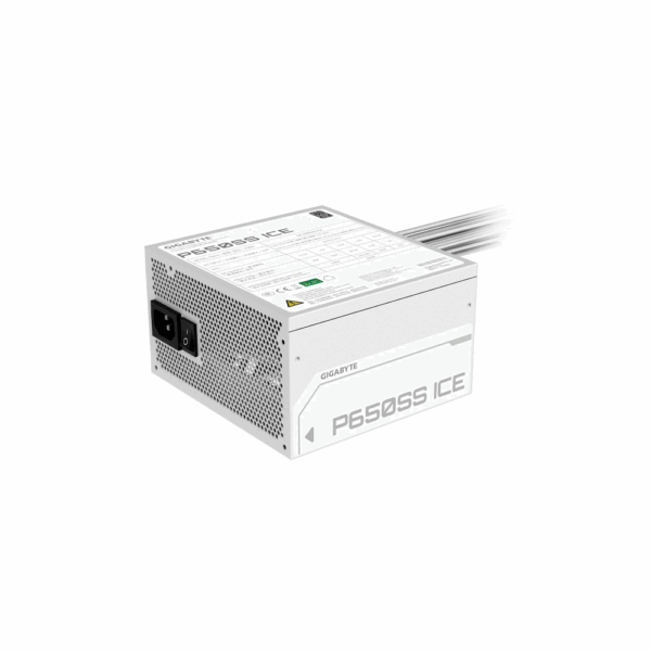 Fuente gigabyte 650w 80plus silver blanco gp-p650ss ice - Imagen 3