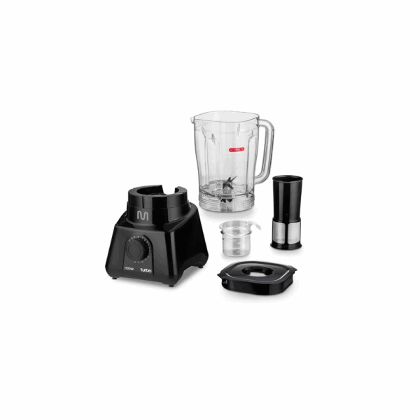 Licuadora multilaser 2.6l jarra plastica c/filtro 1100w 220v negro lq1102 - Imagen 4