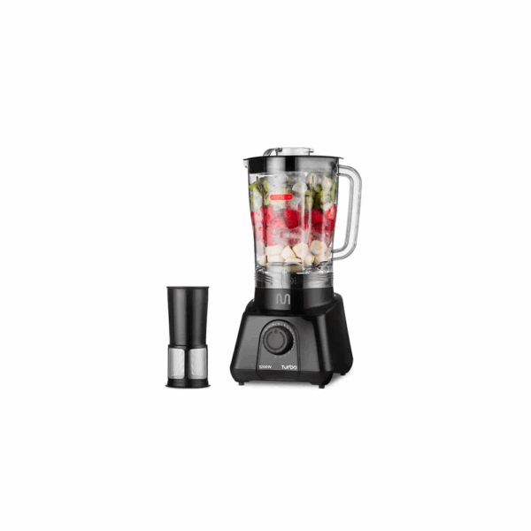 Licuadora multilaser 2.6l jarra plastica c/filtro 1200w 220v negro lq1202 - Imagen 3