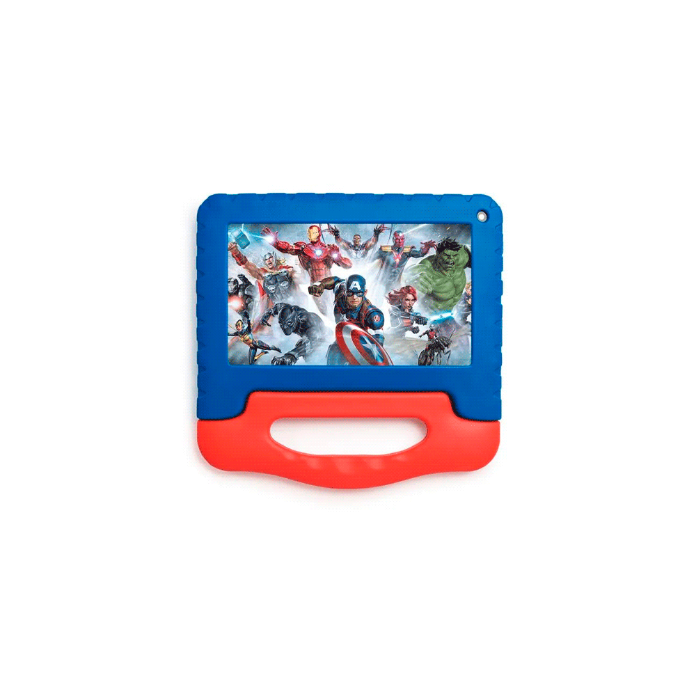 Tablet kid android multilaser nb417 qc/64gb/4g/7"/azul avengers disney