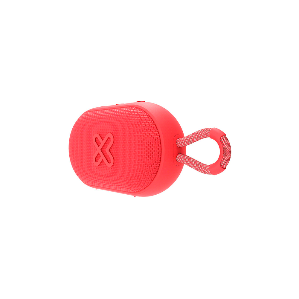 Parlante klip kbs-030rd 6w groovesplash bt/bat/ipx7/tws/mic/rojo