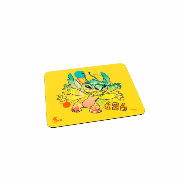 Mousepad xtech xta-d100st-yl 22x18x0.2cm stitch amarillo - Imagen 2