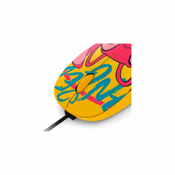 Mouse xtech usb xtm-d406st-yl stitch 1200dpi/3 bot/amarillo - Imagen 2