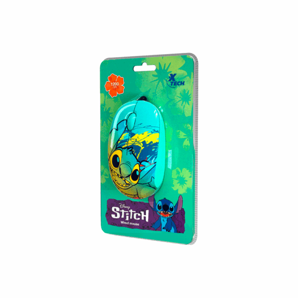 Mouse xtech usb xtm-d406st-bl stitch 1200dpi/3 bot/azul - Imagen 5