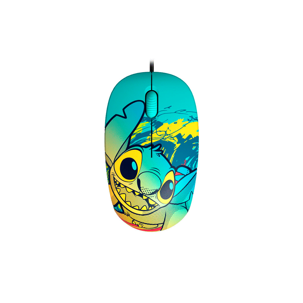 Mouse xtech usb xtm-d406st-bl stitch 1200dpi/3 bot/azul