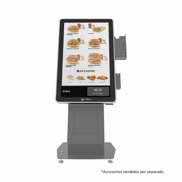 Kiosko de autoservicio k21-j6412w-8-240w11 qc 2.0 8/240/red/wifi/bt touch 3nstar - Imagen 2