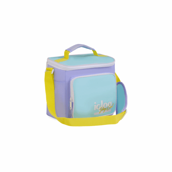 Bolsa termica igloo 9 latas vertical lunch retro lila 63082 - Imagen 2