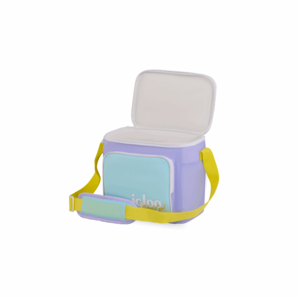Bolsa termica igloo 9 latas vertical lunch retro lila 63082 - Imagen 3