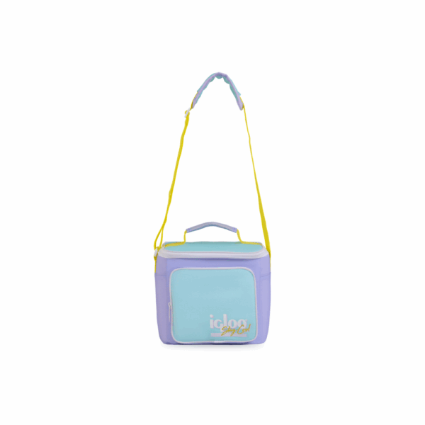 Bolsa termica igloo 9 latas vertical lunch retro lila 63082 - Imagen 5