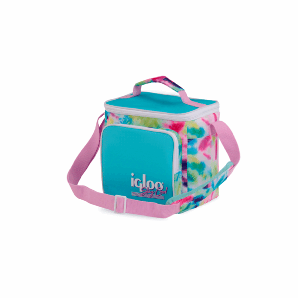 Bolsa termica igloo 9 latas vertical lunch retro celeste 63085 - Imagen 2