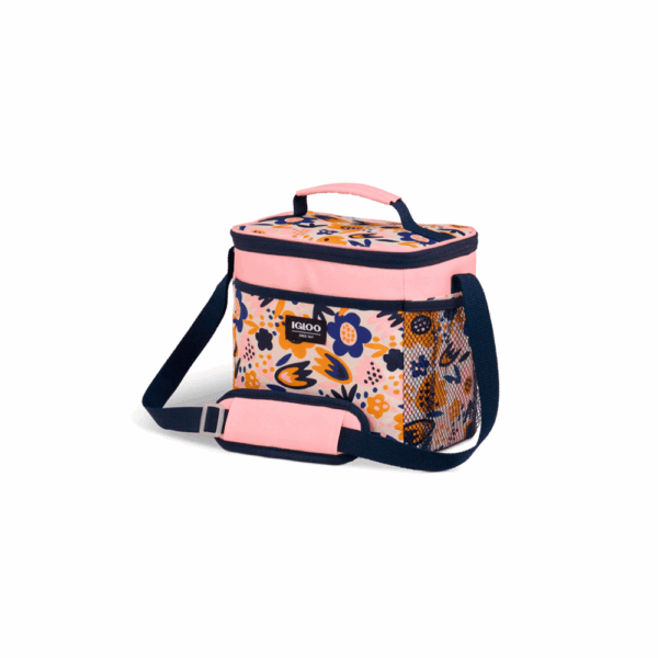 Bolsa termica igloo 9 latas vertical lunch retro rosa 64301 - Imagen 2