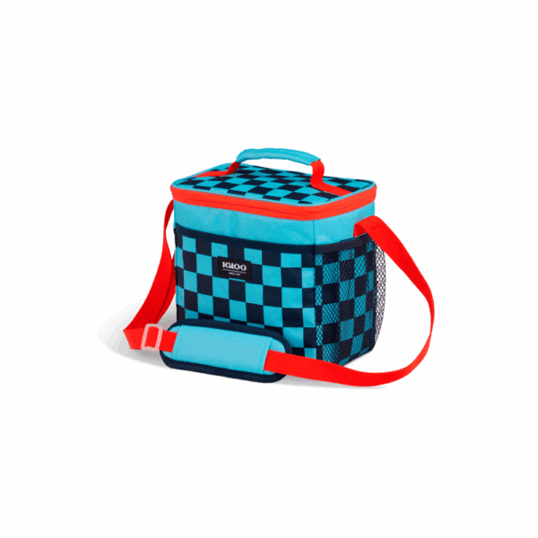 Bolsa termica igloo 9 latas vertical lunch retro azul 64302 - Imagen 2