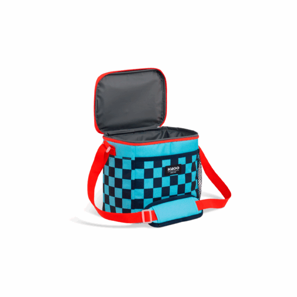 Bolsa termica igloo 9 latas vertical lunch retro azul 64302 - Imagen 3