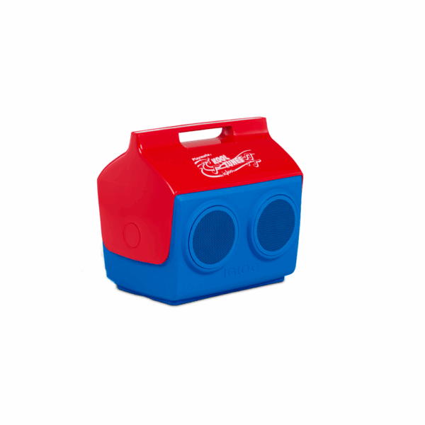 Conservadora con parlante igloo 13l kooltunes azul y rojo 27775 - Imagen 2