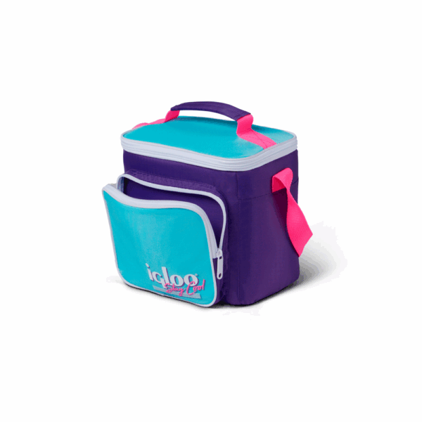 Bolsa termica igloo 9 latas vertical lunch retro violeta 66060 - Imagen 3