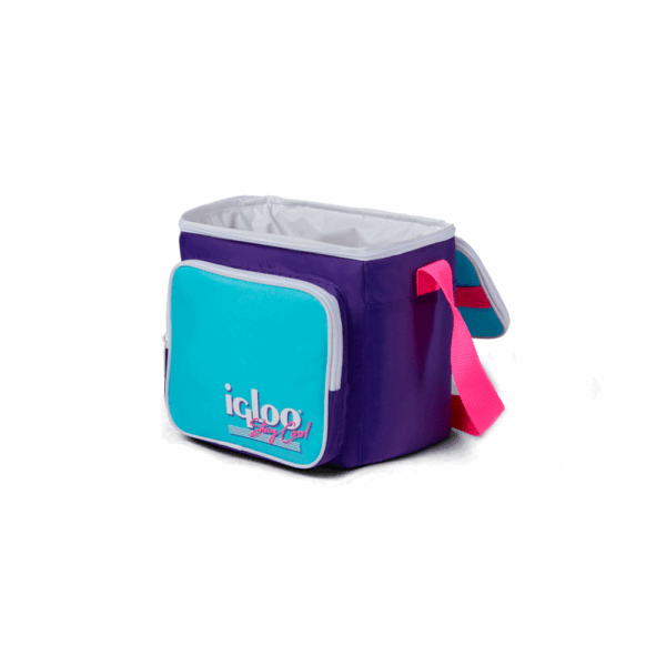Bolsa termica igloo 9 latas vertical lunch retro violeta 66060 - Imagen 4