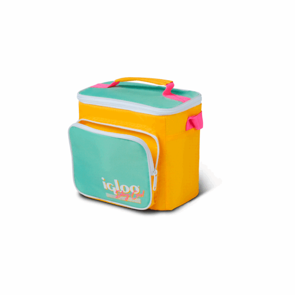 Bolsa termica igloo 9 latas vertical lunch retro amarillo 66061 - Imagen 3