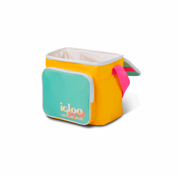 Bolsa termica igloo 9 latas vertical lunch retro amarillo 66061 - Imagen 4