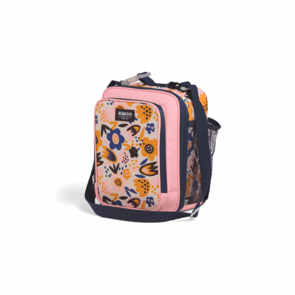 Bolsa termica igloo 5 latas vertical lunch retro rosa 64303 - Imagen 2