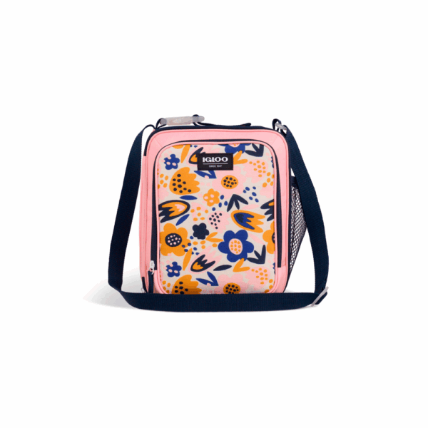 Bolsa termica igloo 5 latas vertical lunch retro rosa 64303