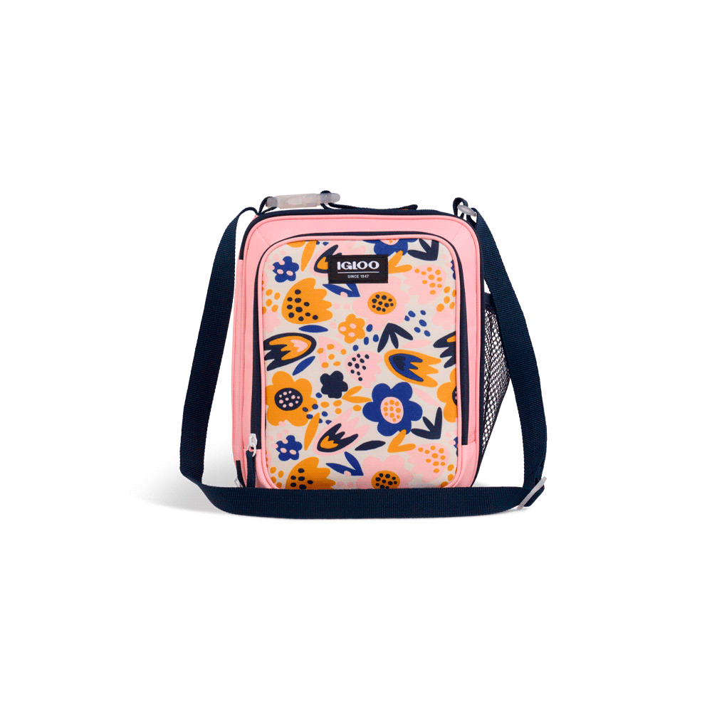 Bolsa termica igloo 5 latas vertical lunch retro rosa 64303
