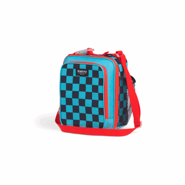 Bolsa termica igloo 5 latas vertical lunch retro azul 64304 - Imagen 2