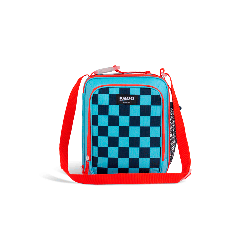 Bolsa termica igloo 5 latas vertical lunch retro azul 64304
