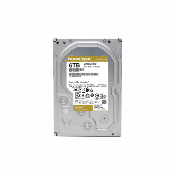 Disco duro sata3  6tb western digital gold enterprise 7200 256mb wd6004fryz