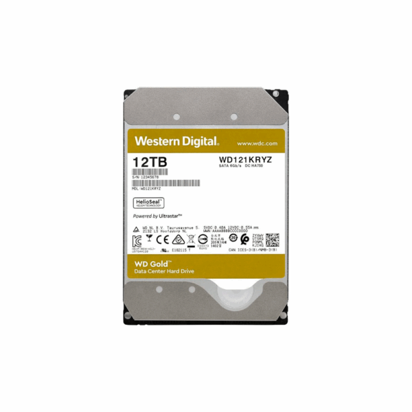 Disco duro sata3 12tb western digital gold enterprise 7200 256mb wd121kryz garantia br
