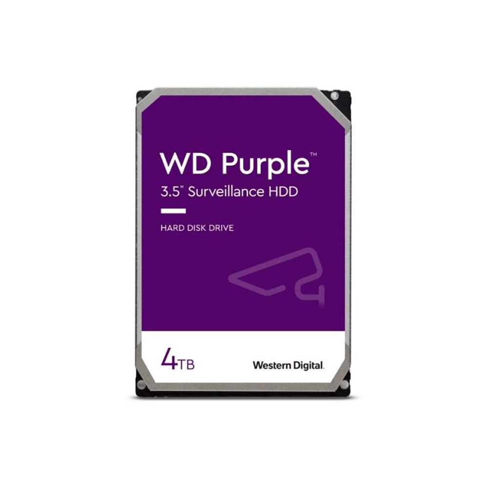 Disco duro sata3 4tb western digital purple 5400 256mb wd43purz surv (garantia br)