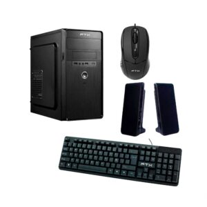 Gabinete Kit Ftxm1 C/Fuente 600w Mouse+Tecl+Spk/Esp Matx/Mitx