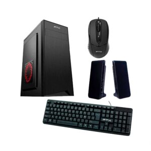 Gabinete Kit Ftxc7 C/Fuente 600w Mouse+Tecl+Spk/Esp Matx/Mitx