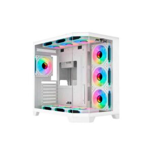 Gabinete Gamer Ftx-Tankwh Vidrio Templado Aquario Atx/Matx/Mitx Blanco