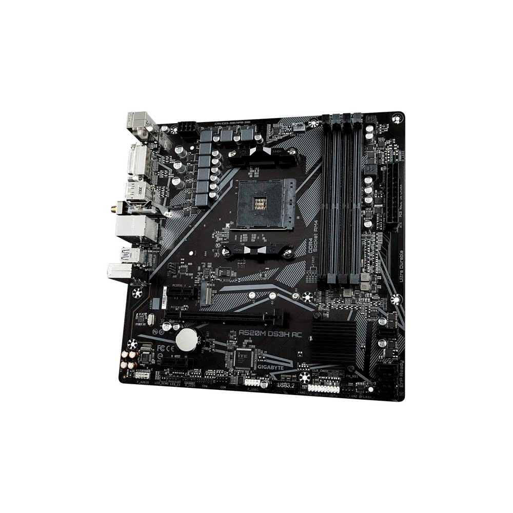 Placa Madre Gigabyte Am4 A520m Ds3h Ac S/R/Hdmi/Dp/Dvid/M2/Wifi/Ddr4/Usb3.2/Matx - Imagen 4