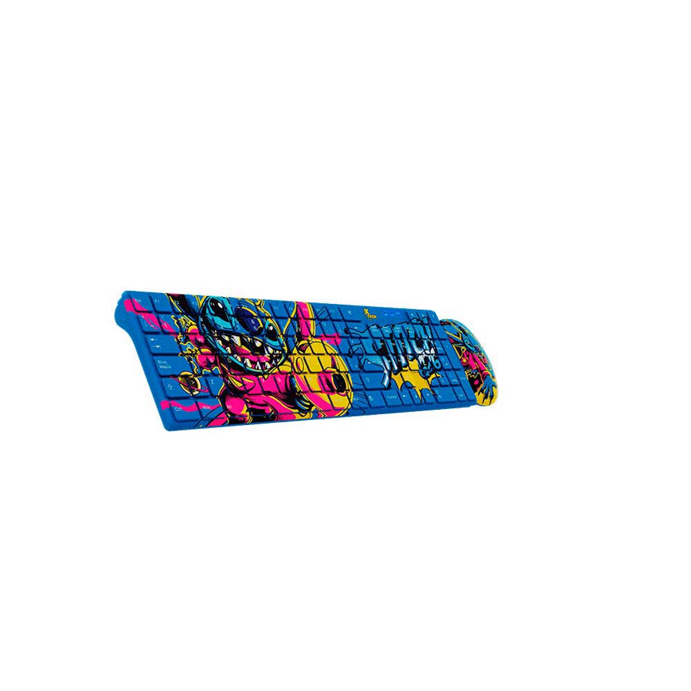 Teclado + Mouse Xtech Wireless Xtk-D312st Stitch Num/Esp/Azul - Imagen 2