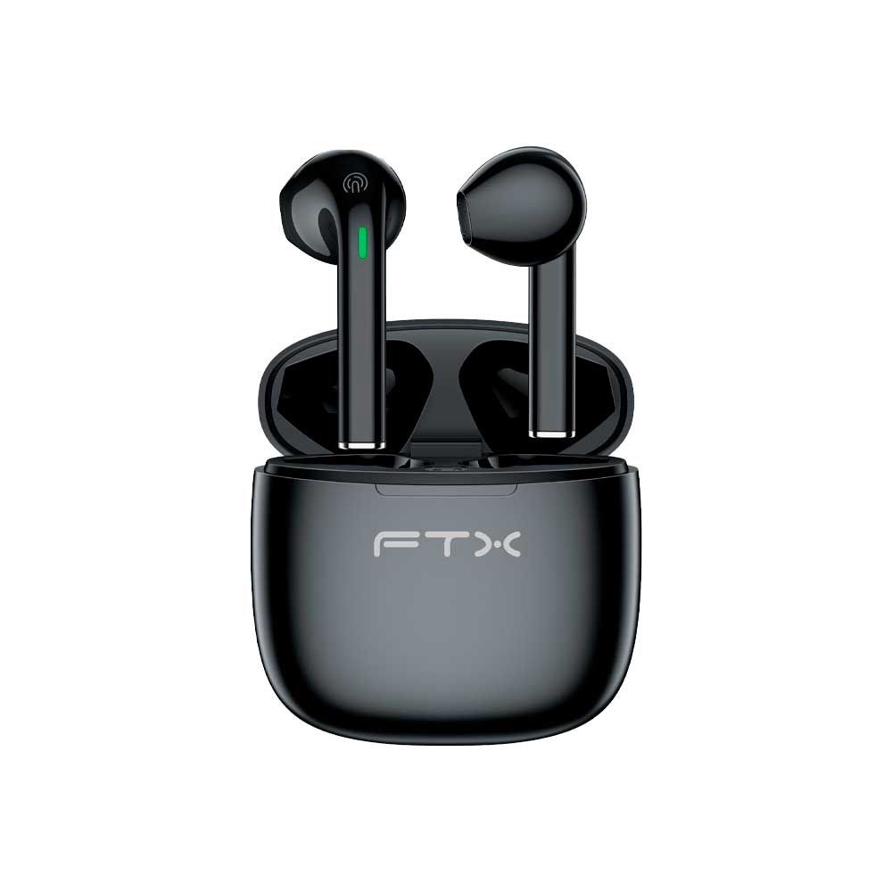 Auricular Con Microfono Ftx E26p-Bk Bt/Mic/Tws/Touch/Ipx6 Negro