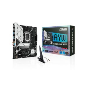 Placa Madre Asus 1700 B760m-Ayw Wifi Ii Ddr5 S/R/Hdmi/2m2/Usb3.2/Matx