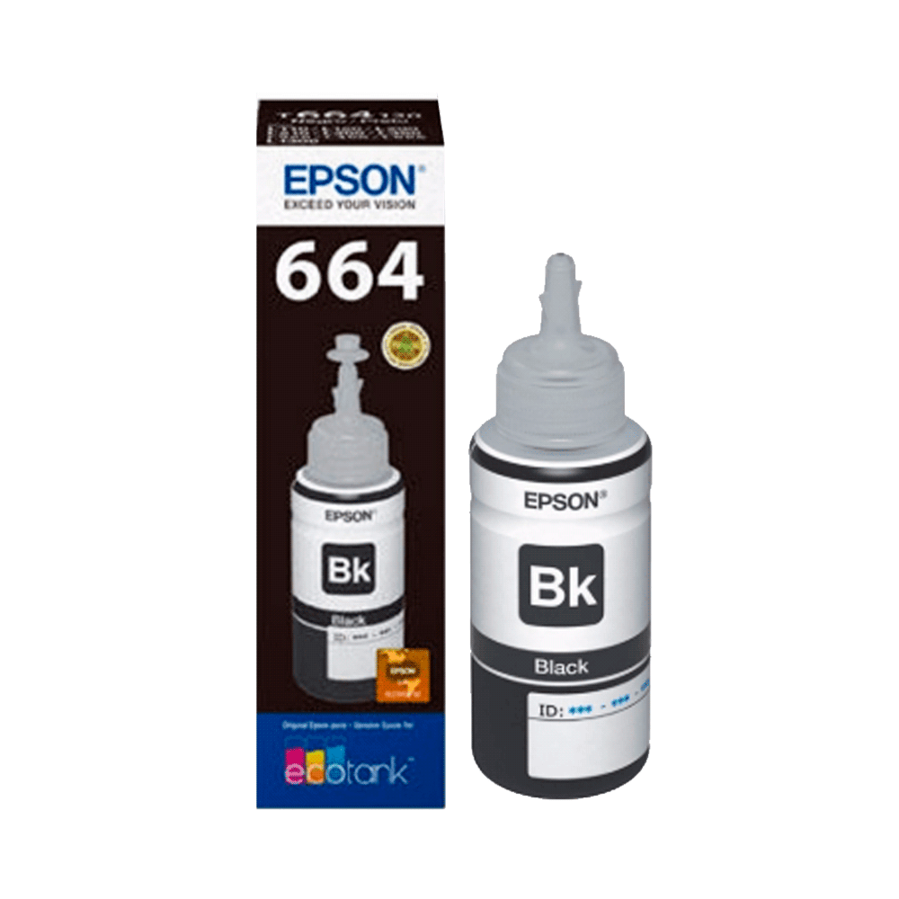 Tinta epson t664 120 negro l1xx/l2xx/l3xx/l5xx 70 ml