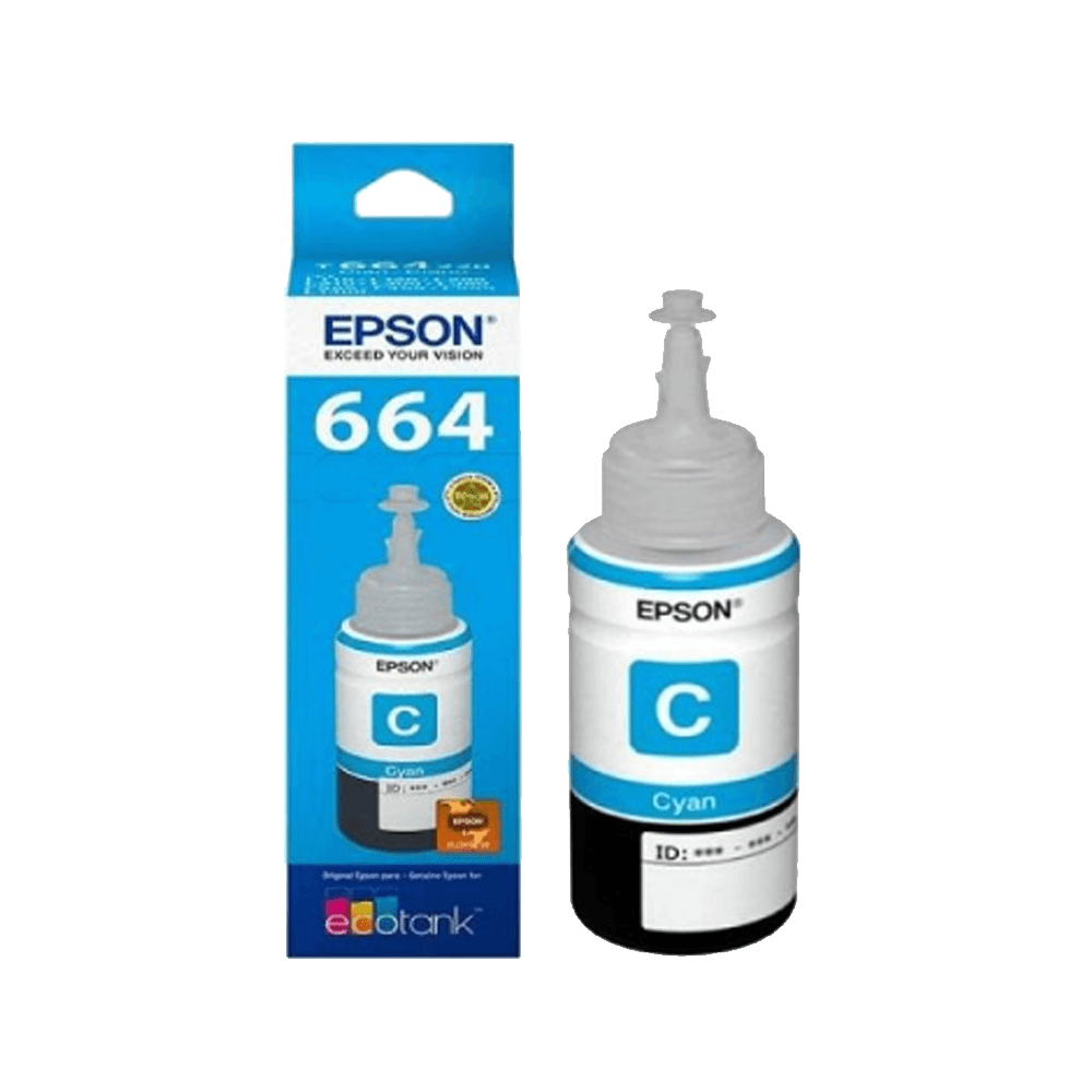 Tinta epson t664 220 ciano l1xx/l2xx/l3xx/l5xx t664220-al 70ml