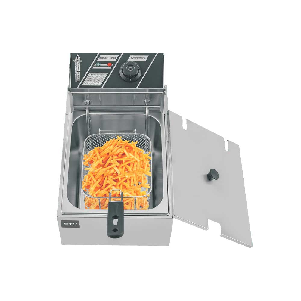 Freidora Electrica Ftx 10l 2500w 220v Con Cesta Acero Inoxidable Df-10