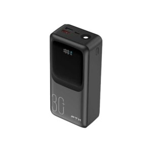 Cargador Portatil Ftx 30000mah 22.5w Pb-30lcd-Bk Power Bank Negro C/Cable Integrado