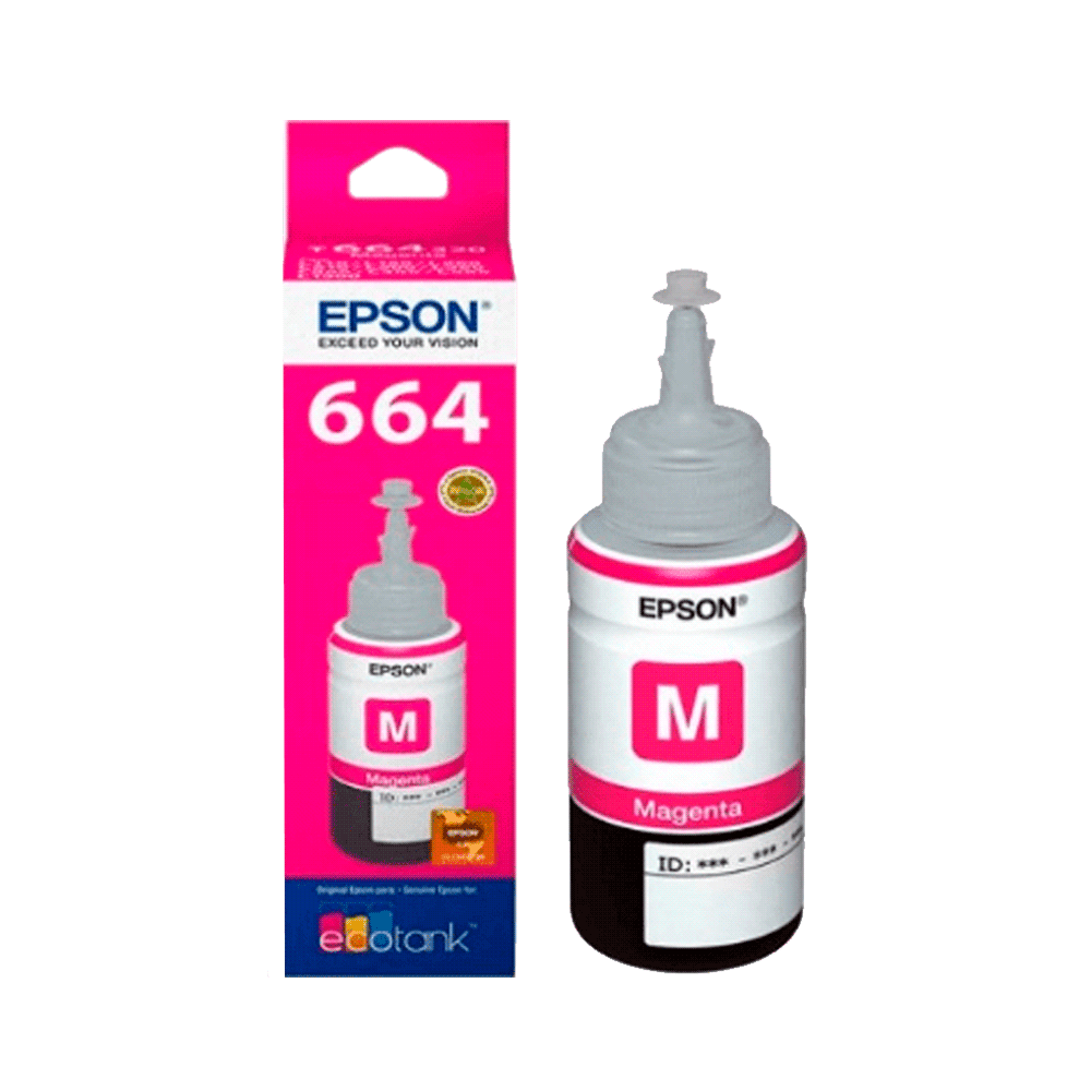 Tinta epson t664 320 magenta l1xx/l2xx/l3xx/l5xx 70ml