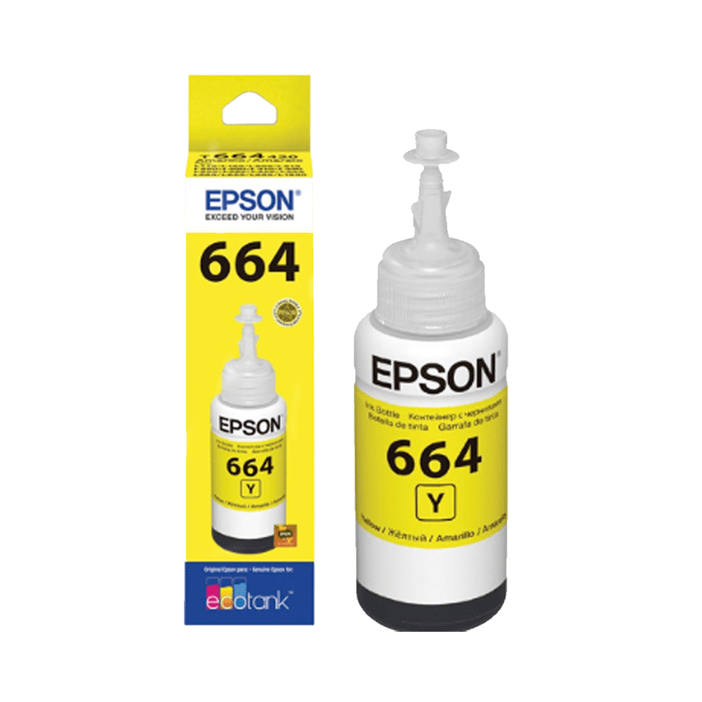 Tinta epson t664 420 amarillo l1xx/l2xx/l3xx/l5xx 70ml