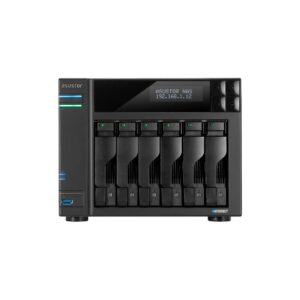 Almacenamiento Nas Asustor As6706t V2 Qc 2.0/6bay/8g/4 M.2/2-Gblan/Hdmi/2 Usb3.2