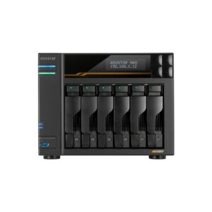 Almacenamiento Nas Asustor As6806t Qc 2.3/6bay/16g/4-Gblan/4 M.2/2usb4/3usb3.2