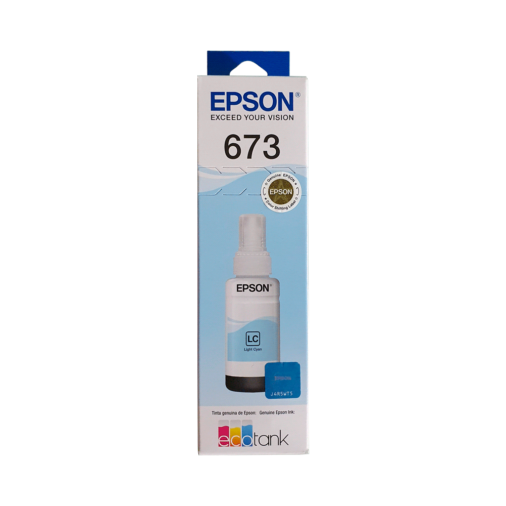 Tinta epson t673 520 light ciano l8xx t673520-al 70ml